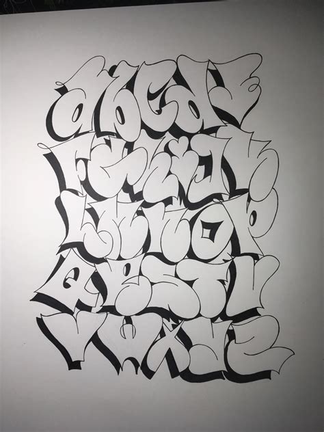 Throwie alphabet : r/blackbookgraffiti