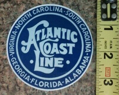 Atlantic Coast Line Railroad Alternate Logo Train Sticker Round High Quality NEW | eBay