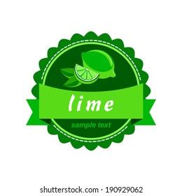 Fruit Labels Design Vector Lime Stock Vector (Royalty Free) 190929062 | Shutterstock