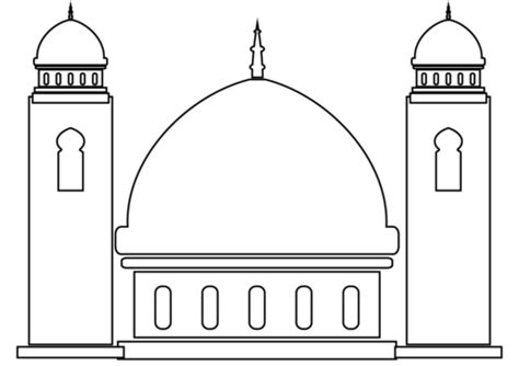 Mosque Coloring Pages