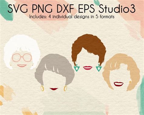 Golden Girls Silhouette Svg