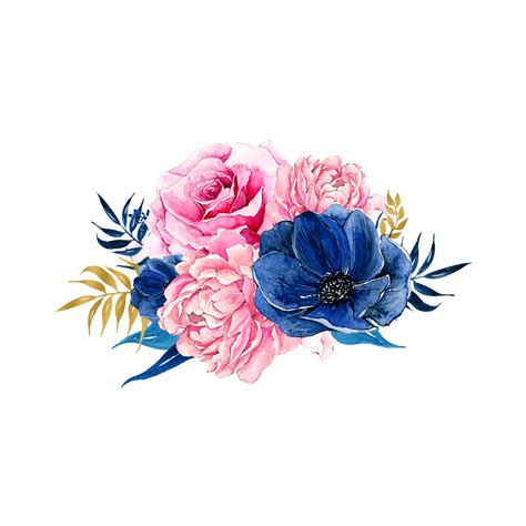 Navy Blue Flowers Png - Download the free graphic resources in the form of png, eps, ai or psd ...