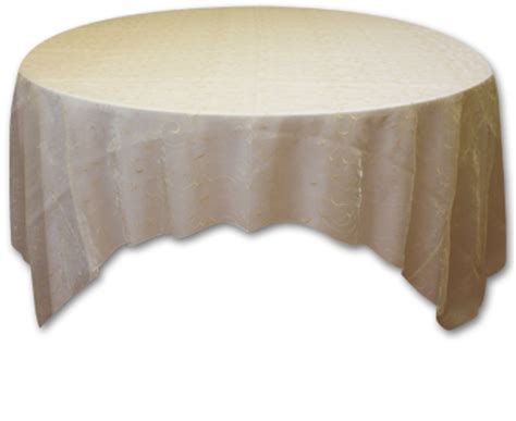 Cream Whimsical Sheer Table Linen