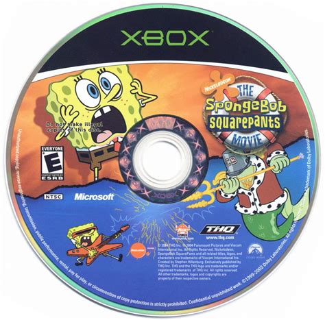 SpongeBob SquarePants: The Movie (2004) Xbox box cover art - MobyGames