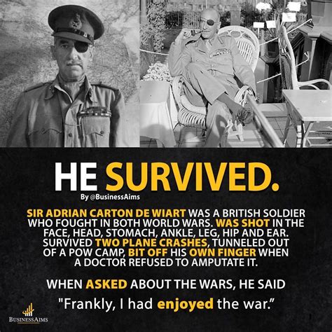 Adrian Carton De Wiart Quotes: A Glimpse Into The Life Of An Extraordinary Soldier