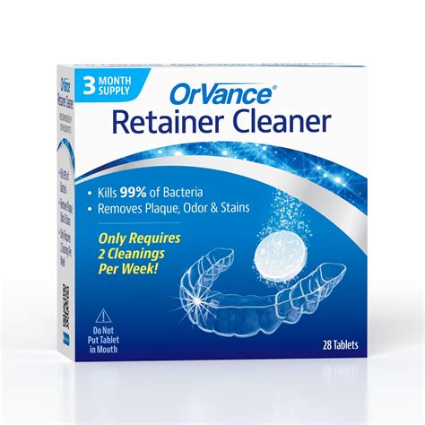 OrVance Retainer Cleaner Tablets (3 Month Supply) | Only 2 Cleanings ...