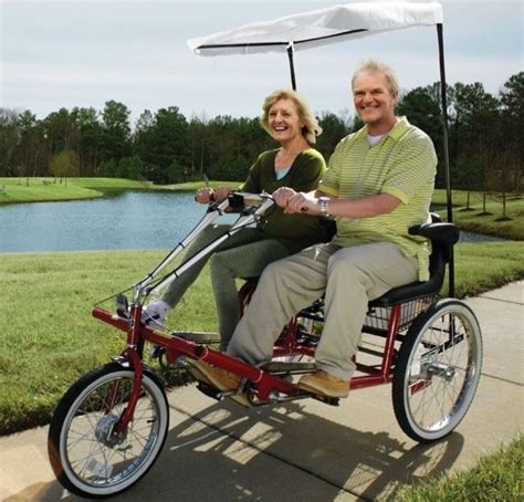 Cool Dual Seat Adult Tricycle for a Romantic Ride | All Fun Site