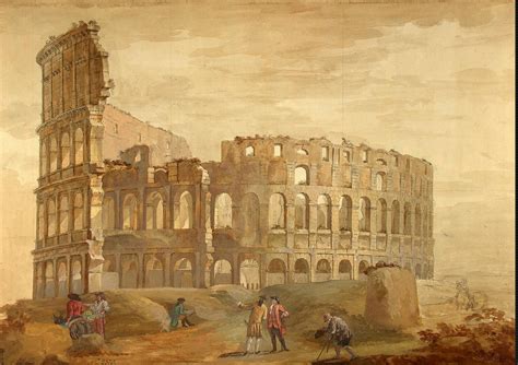 Colosseum in Rome Painting | Clerisseau Charles-Louis Oil Paintings