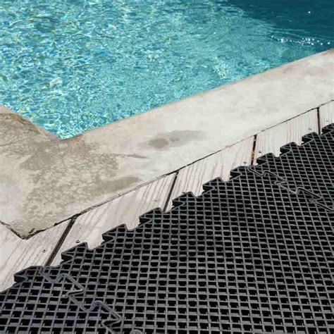 Anti Non Slip Holes Drainage Swim Swimming Pool Rubber Floor Mats ...