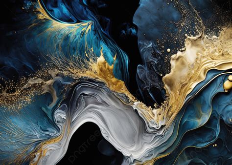 Blue And Gold Marble Abstract Background, Wallpapers, Abstract ...