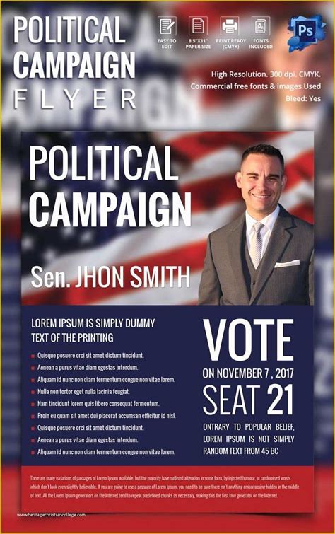 Free Political Campaign Flyer Templates Of Campaign Flyers – 31 Free ...