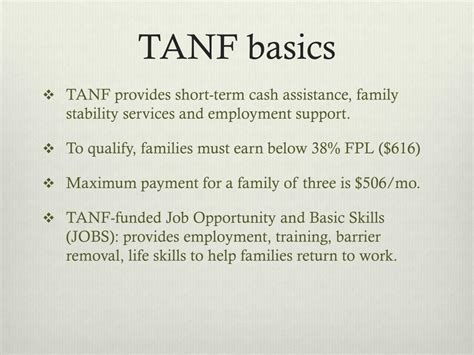 Tanf Benefits Chart 2024 - Vanda Jackelyn