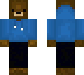 Blue Hooded Grizzly Bear | Minecraft Skin