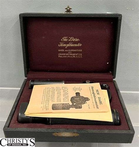 The Dare Hemoglobinometer in Case, Case Measures 9x6.5 - Christys