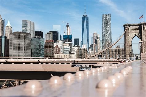 architecture, bridge, brooklyn bridge, buildings, city, cityscape, downtown, landmark, manhattan ...