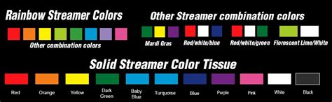 STREAMER PACKS - TISSUE (CHOOSE YOUR COLORS) - Streamer Effects International