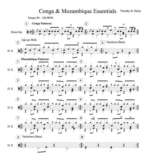 Conga Mozambique Drum Style-Latin Drum Beats - Drum Set Tips