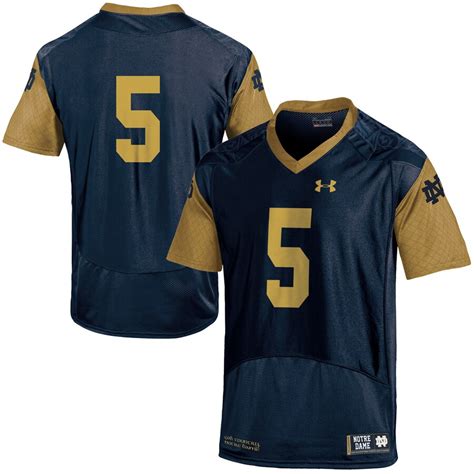 Under Armour Notre Dame Fighting Irish Navy Blue No.5 Shamrock Series ...