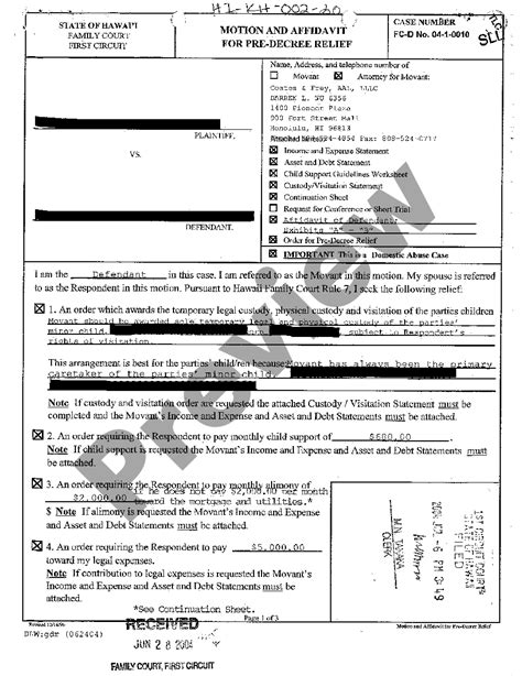 Hawaii Divorce Records With Child | US Legal Forms