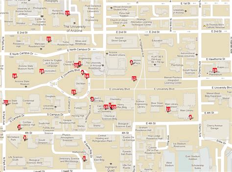 University Of Arizona Tucson Campus Map | Hot Sex Picture