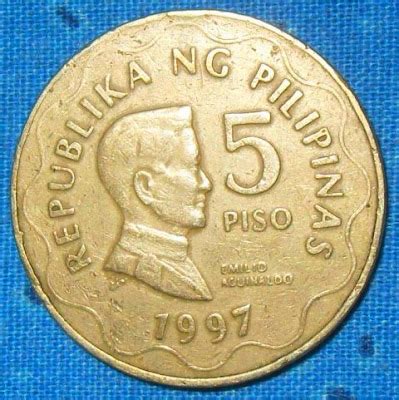 The cH@0+!c Yesterday: Coin Collection: 1997 5 Peso Coin (BSP)