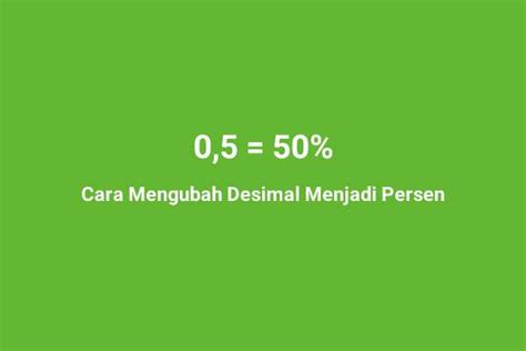 Cara Mengubah Desimal Menjadi Persen - Pulpent