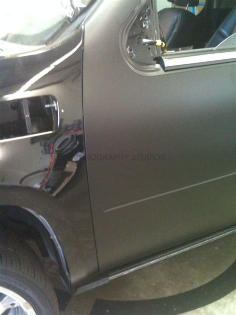 Escalade gets a Matte Black Wrap, Newport Beach, CA - Iconography Studios