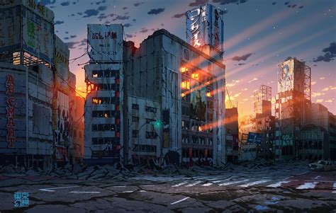 Download City Sci Fi Post Apocalyptic Sci Fi City HD Wallpaper