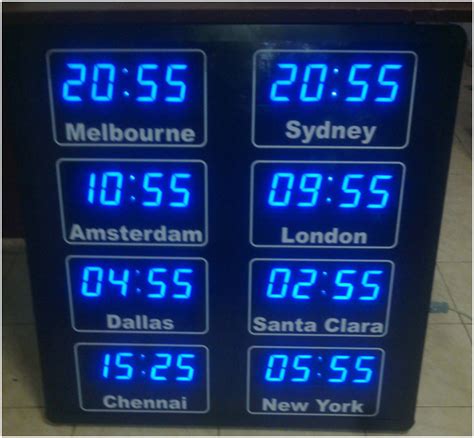 Digital Time Zone Clocks with GPS Connectivity - Tower Clocks | Pillar ...