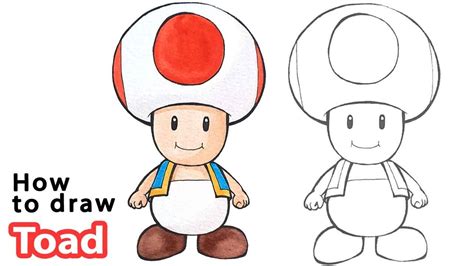 How to draw Toad Easy | Super Mario - YouTube