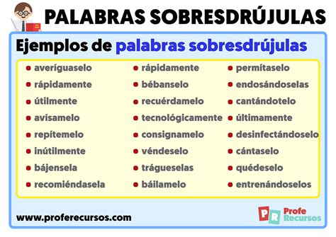 Palabras sobresdrújulas con tilde