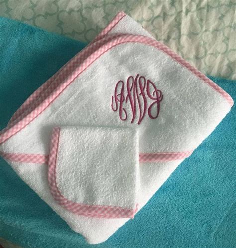 Baby Towel Set Personalized Kids Towels Monogram Hooded Bath | Etsy