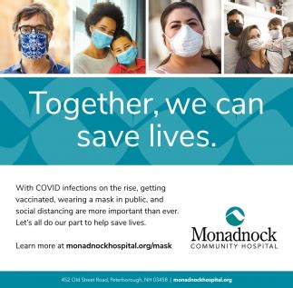 Together, We Can Save Lives, Monadnock Community Hospital, Peterborough, NH