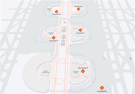 Terminals at the Dallas Fort Worth Airport DFW airport terminal map