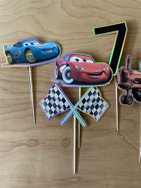 Cake Toppers Cars Centerpieces Photo Props Cars Cake - Etsy