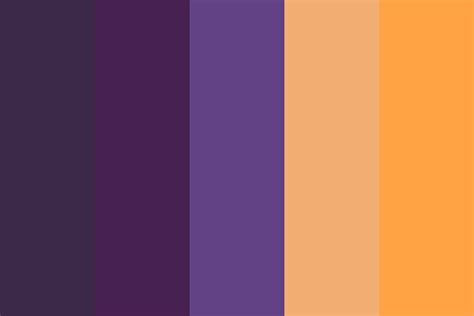 Orange And Purple Color Palette