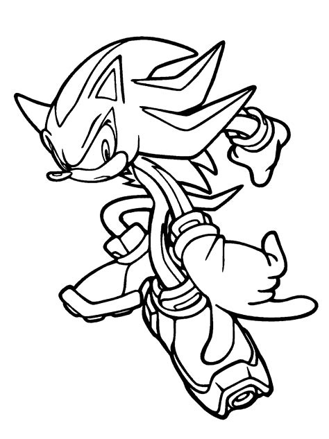 Coloring page - Shadow the Hedgehog