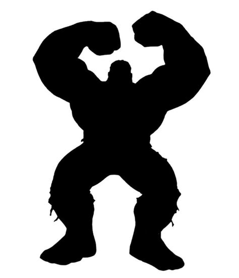 Hulk Silhouette Vector | Free Images at Clker.com - vector clip art online, royalty free ...