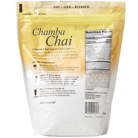 Chamba Chai Spiced Chai Tea, 4 Lb - Costco Food Database