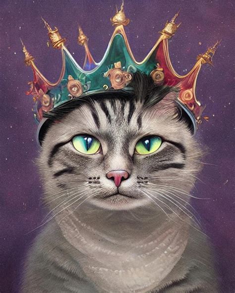 Princess Cat V.1 Drawing by Catsprintz Art - Fine Art America