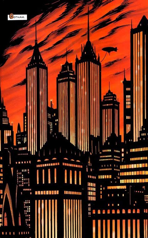 Pin by Brittani Laity on geral | Gotham city skyline, City illustration, City art