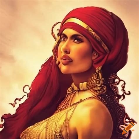 Antique arabic woman