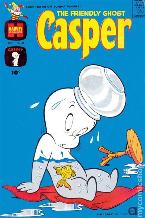 casper the ghost is sitting on top of a surfboard with a fish in it's mouth