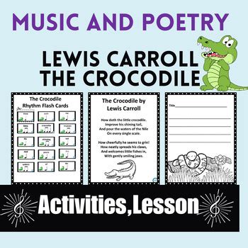 Music and Poetry, Elementary Music, The Crocodile by Lewis Carroll