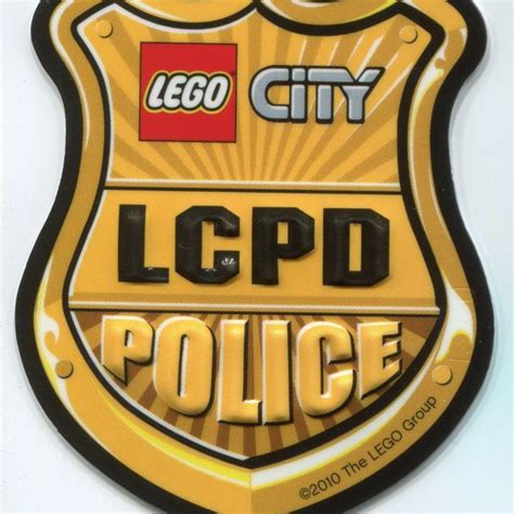 LEGO Sticker, Lego City Police LCPD Badge, 3D