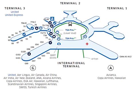 SFO Airport Map | United Airlines