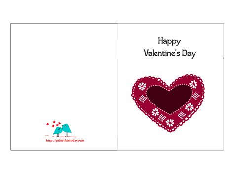 free printable valentine cards - free clipart n images free valentine card template | printable ...