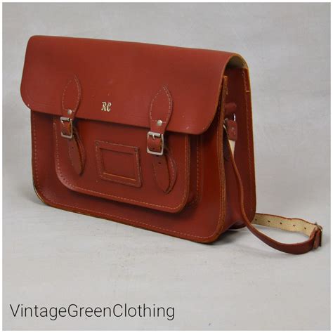 Vintage satchel - 1960’s English school bag - Leather satchel Vintage ...