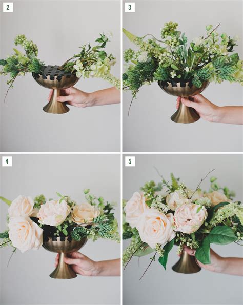 DIY: Silk Flower Centerpiece | Silk flower centerpieces, Cheap wedding ...