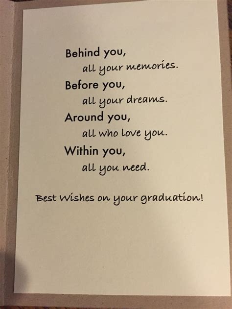 Graduation card saying | Graduation card sayings, Graduation quotes, Card sayings